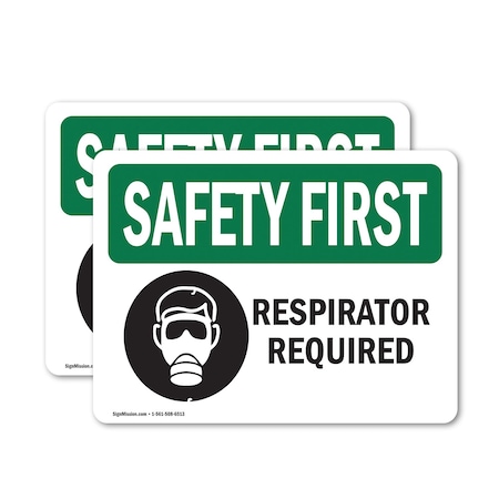 Signmission 10 in Height, 14 in Width, Vinyl Decal, Rectangle OS-2PACK-SF-D-1014-L-10720